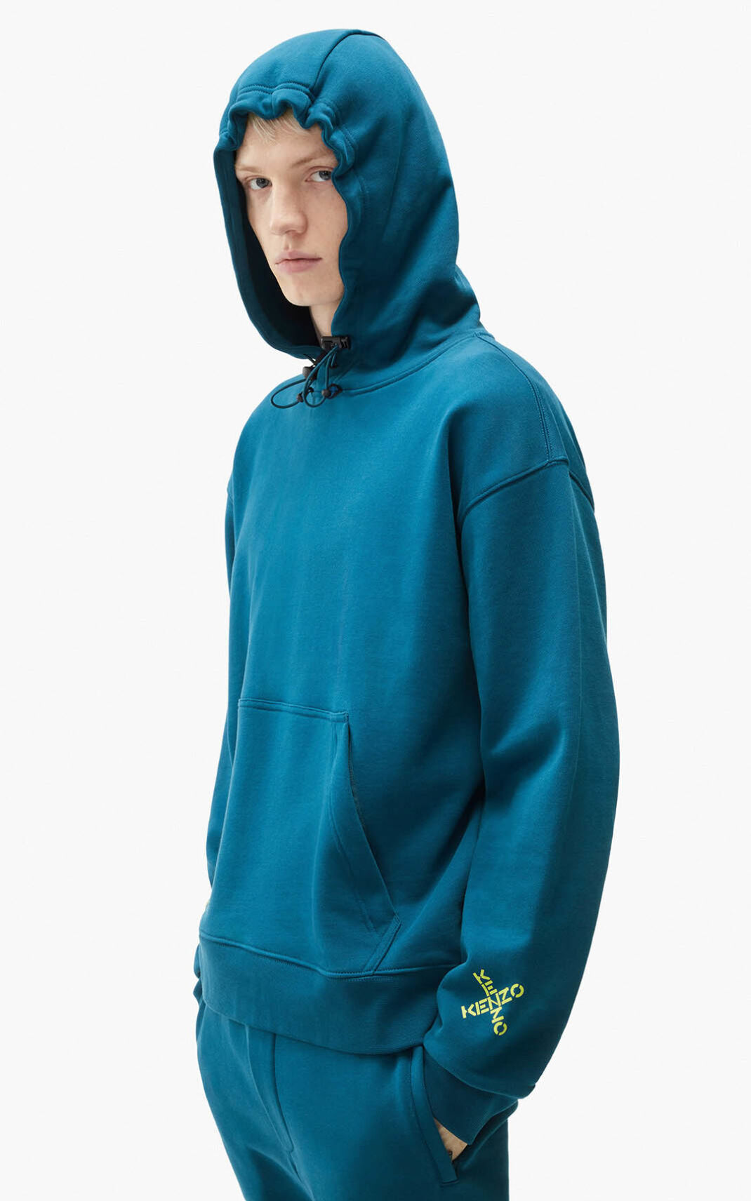 Sudaderas Con Capucha Kenzo Sport Triple X Hombre Azules Oscuro GXZ746189